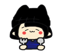 Being a groupie girl sticker sticker #8586078