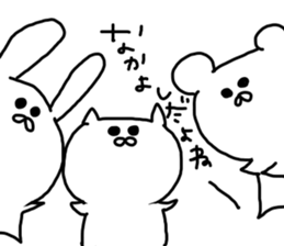 cat&rabbit&bear sticker #8586581