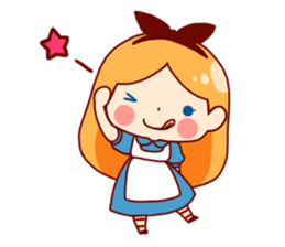 Alice in Rabbit land sticker #8586786