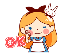Alice in Rabbit land sticker #8586787