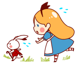 Alice in Rabbit land sticker #8586788