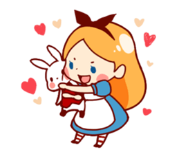 Alice in Rabbit land sticker #8586789