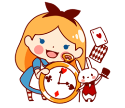 Alice in Rabbit land sticker #8586790