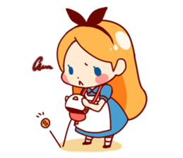 Alice in Rabbit land sticker #8586792