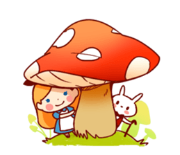 Alice in Rabbit land sticker #8586794