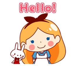 Alice in Rabbit land sticker #8586795
