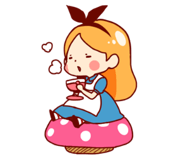 Alice in Rabbit land sticker #8586796