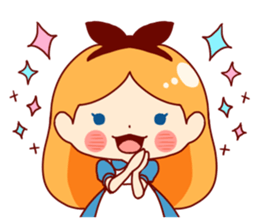 Alice in Rabbit land sticker #8586797