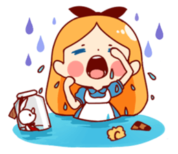 Alice in Rabbit land sticker #8586801