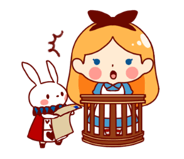 Alice in Rabbit land sticker #8586802