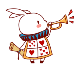 Alice in Rabbit land sticker #8586803