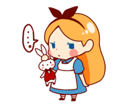 Alice in Rabbit land sticker #8586810