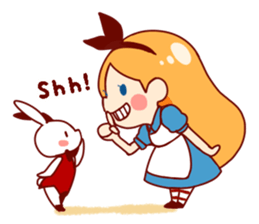 Alice in Rabbit land sticker #8586811