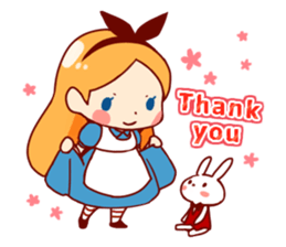 Alice in Rabbit land sticker #8586813