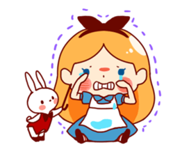 Alice in Rabbit land sticker #8586816
