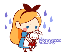 Alice in Rabbit land sticker #8586817