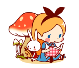 Alice in Rabbit land sticker #8586818