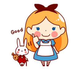 Alice in Rabbit land sticker #8586819