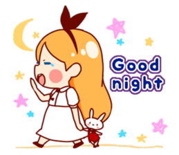 Alice in Rabbit land sticker #8586821