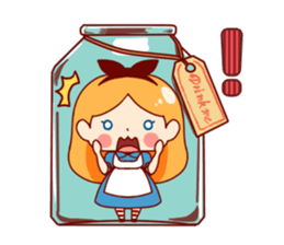 Alice in Rabbit land sticker #8586823