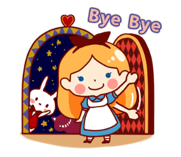 Alice in Rabbit land sticker #8586825