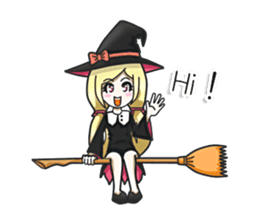 Little witch Ella [EN] sticker #8586826