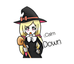 Little witch Ella [EN] sticker #8586835