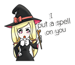 Little witch Ella [EN] sticker #8586836