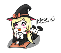 Little witch Ella [EN] sticker #8586844