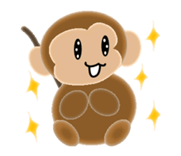 Stamp of 2016 of Oriental zodiac monkey sticker #8587122