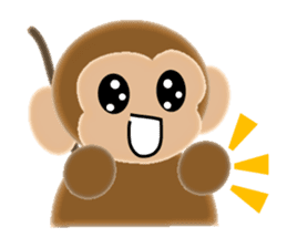 Stamp of 2016 of Oriental zodiac monkey sticker #8587123
