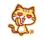 Cute cat friends "Tora-san" sticker #8587213