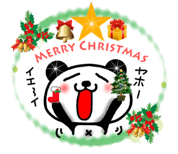 Christmas panda Sticker sticker #8587986