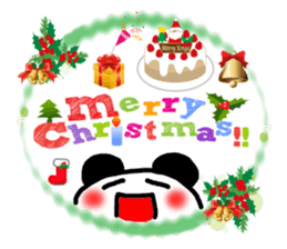 Christmas panda Sticker sticker #8587988