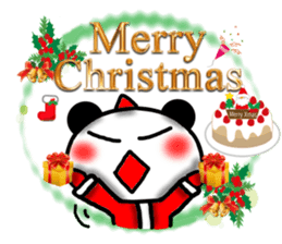 Christmas panda Sticker sticker #8587989