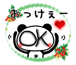 Christmas panda Sticker sticker #8587994