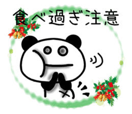 Christmas panda Sticker sticker #8588002