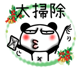 Christmas panda Sticker sticker #8588003