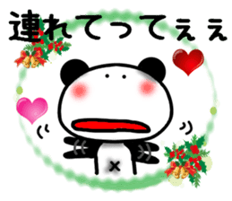 Christmas panda Sticker sticker #8588007