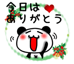 Christmas panda Sticker sticker #8588009