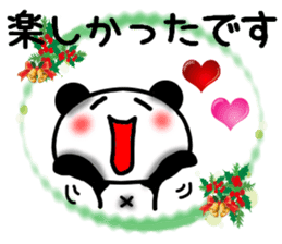 Christmas panda Sticker sticker #8588010