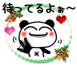 Christmas panda Sticker sticker #8588011