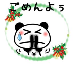 Christmas panda Sticker sticker #8588013