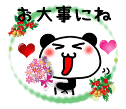 Christmas panda Sticker sticker #8588016
