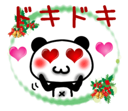 Christmas panda Sticker sticker #8588021