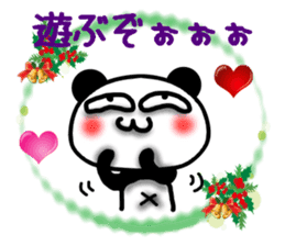 Christmas panda Sticker sticker #8588022