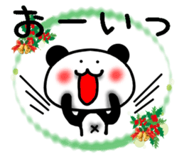 Christmas panda Sticker sticker #8588023