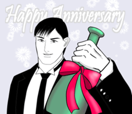 Anniversary of narikiridanjyo for men sticker #8588225