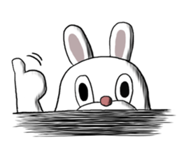 Sticker of the free rabbit sticker #8588357