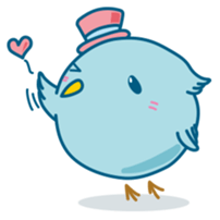 Funny Pi-chan sticker #8589649